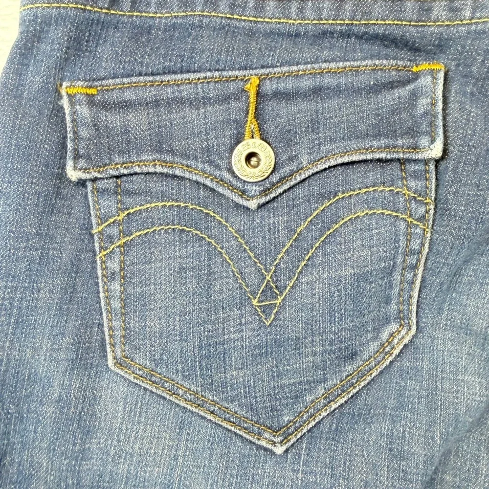 Levis 542 Tilted Flare Jeans Womens 10 Medium Blue Denim Mid‎ Rise